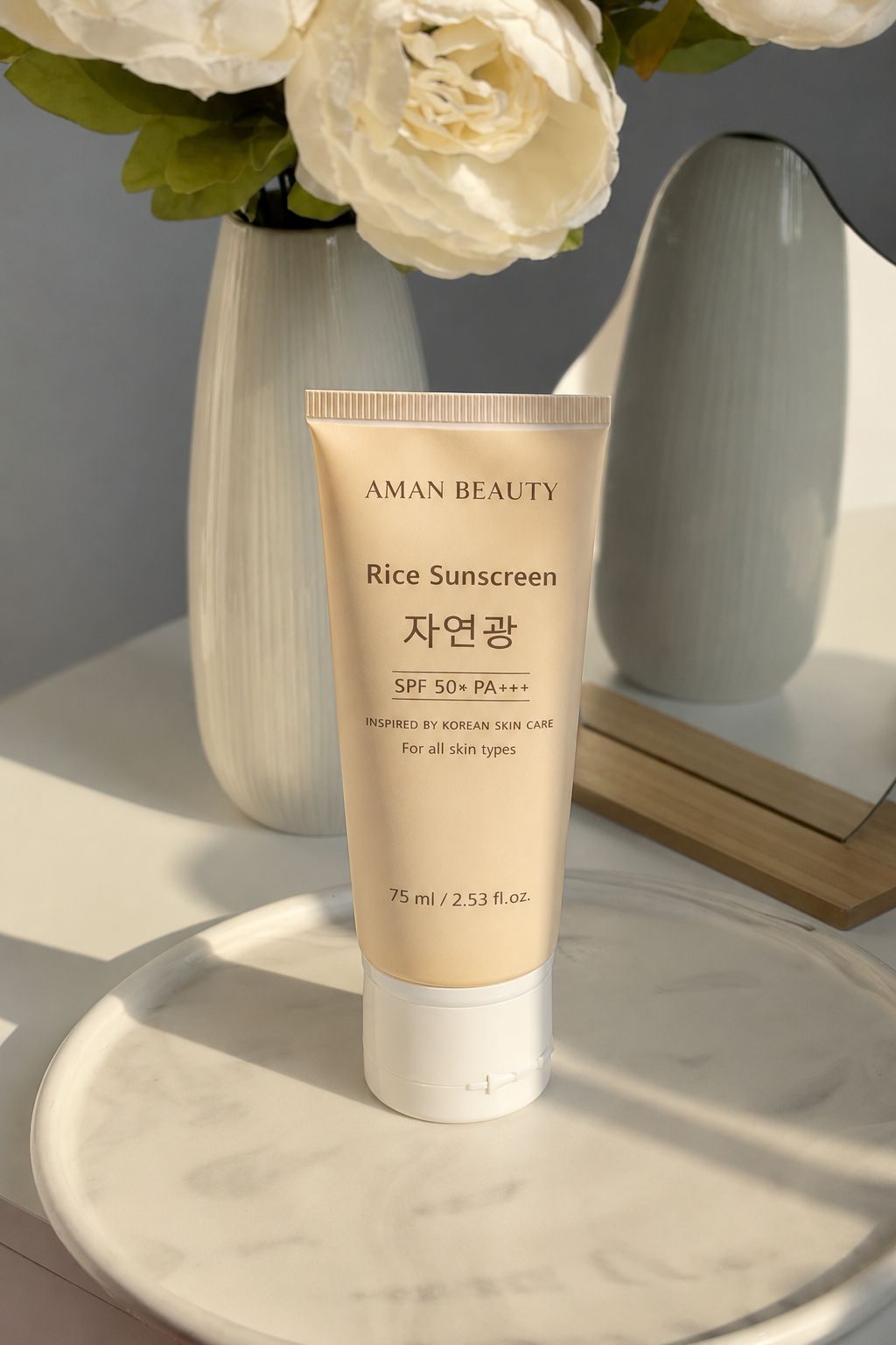 Aman Beauty Sunscreen SPF 50 | Lightweight & Non-Greasy