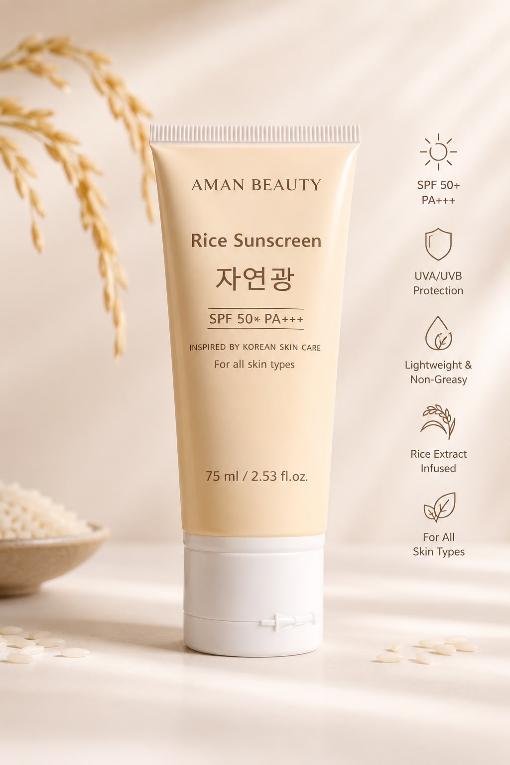 Rice Sunscreen SPF 50+ PA+++